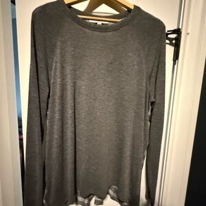 LOFT Gray Long Sleeve Tee